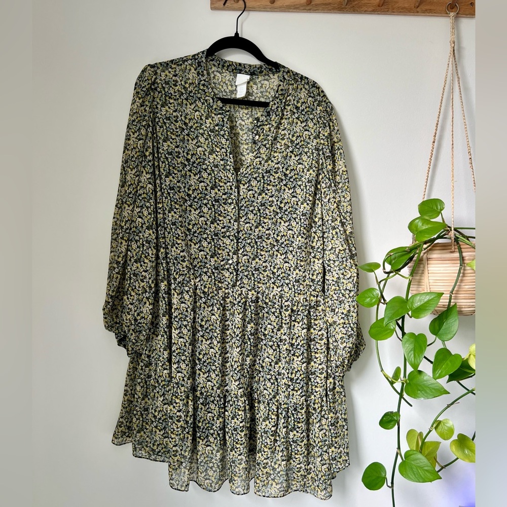 Floral flounce dress